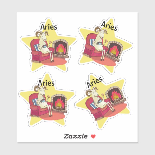 cute Aries the Ram zodiac star constellation (Sheet)