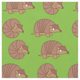 Cute Armadillo Cartoon Kids Fabric