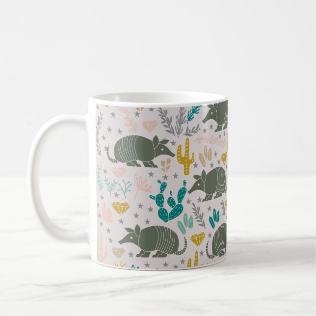 Cute Armadillo Coffee Mug (Left)