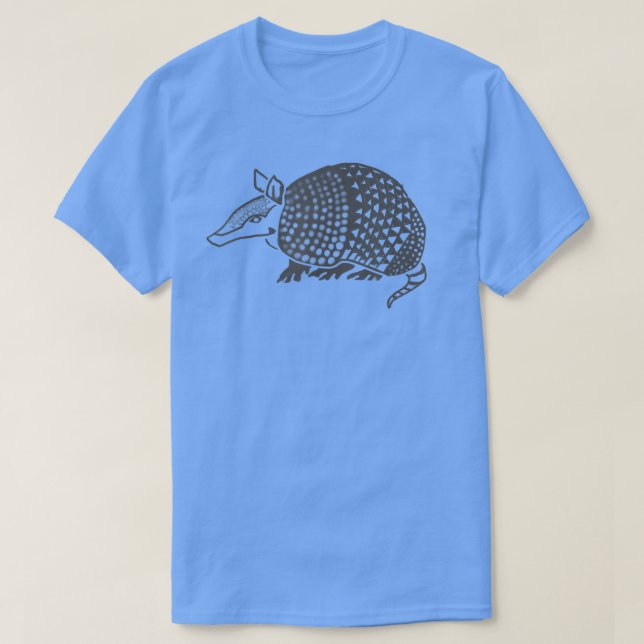 Cute Armadillo Distressed Graphic Design  T-Shirt (Design Front)