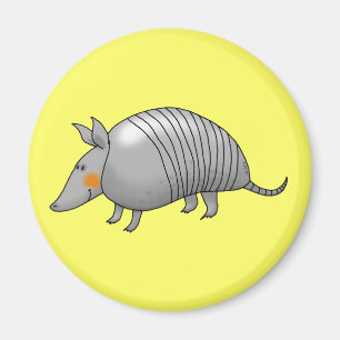 Cute armadillo magnet