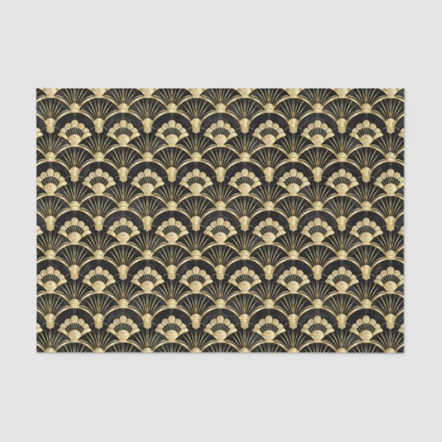 Cute art deco pattern tiled  tissue paper (Front)