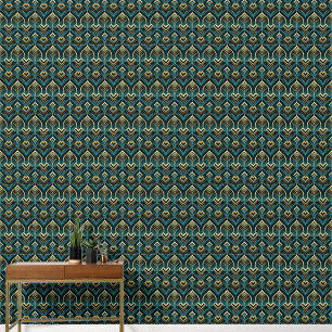 Cute art Deco tiled pattern  Wallpaper