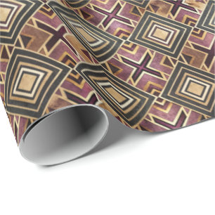 Cute Art Deco tiled pattern  Wrapping Paper