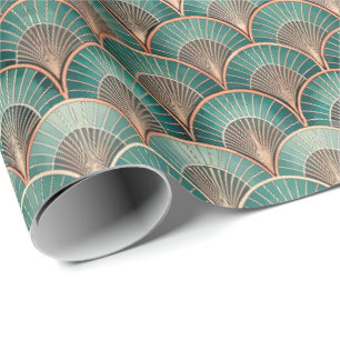 Cute Art Deco tiled pattern  Wrapping Paper
