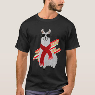 Cute Art Lama Llama Alpaca Peru mexican T-Shirt