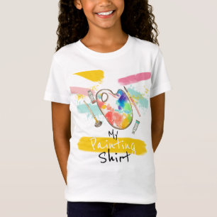 Cute artist painting shirt kid party tshirt