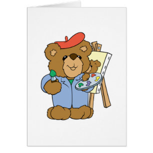 Cute Artist Teddy Bear