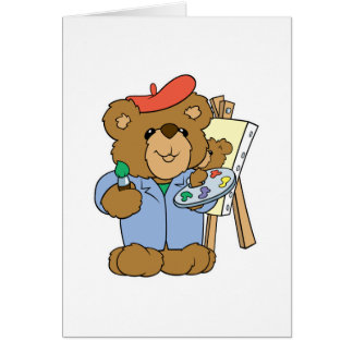 Cute Artist Teddy Bear