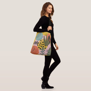 Cute artistic abstract colourful personalised crossbody bag