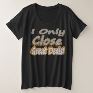 Cute Artwork Design About "Great Deals". Buy Plus Size T-Shirt