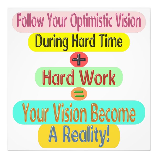 Cute Artwork Design About "Success Formula" Buy Photo Print (Front)