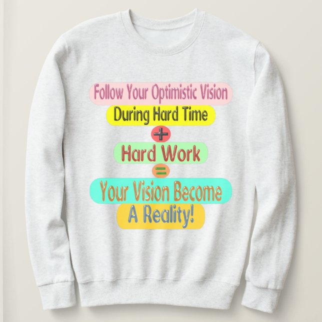 Cute Artwork Design About "Success Formula" Buy Sweatshirt (Design Front)