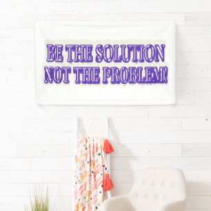 Cute Artwork Design "BE THE SOLUTION" Buy Now Banner