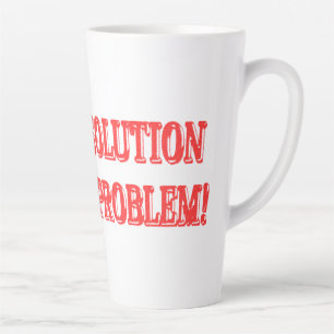 Cute Artwork Design "I AM THE SOLUTION" Buy Latte Mug