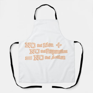 Cute Artwork Design "No Bad Action Equation" Buy Apron