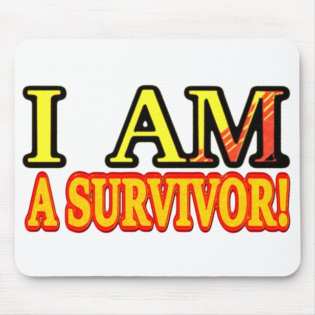 Cute Artwork Design "SURVIVOR". Buy Now Mouse Pad (Front)