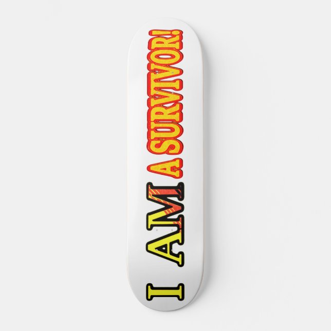 Cute Artwork Design "SURVIVOR". Buy Skateboard (Front)