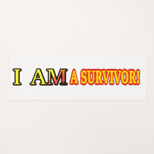 Cute Artwork Design "SURVIVOR". Buy Yoga Mat