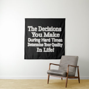Cute Artwork Design " Your Quality In Life!" Buy Tapestry