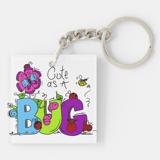 Cute as a Bug Key Ring (Back)