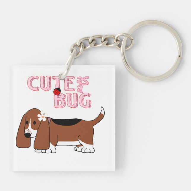 Cute as a Bug Keychain (Back)