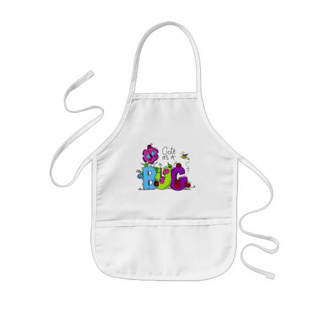 Cute as a Bug Kids Apron (Front)