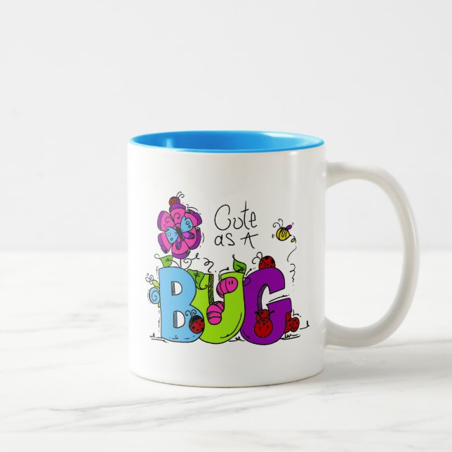 Cute as a Bug Two-Tone Coffee Mug (Right)