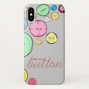 Cute as a Button Case-Mate iPhone Case