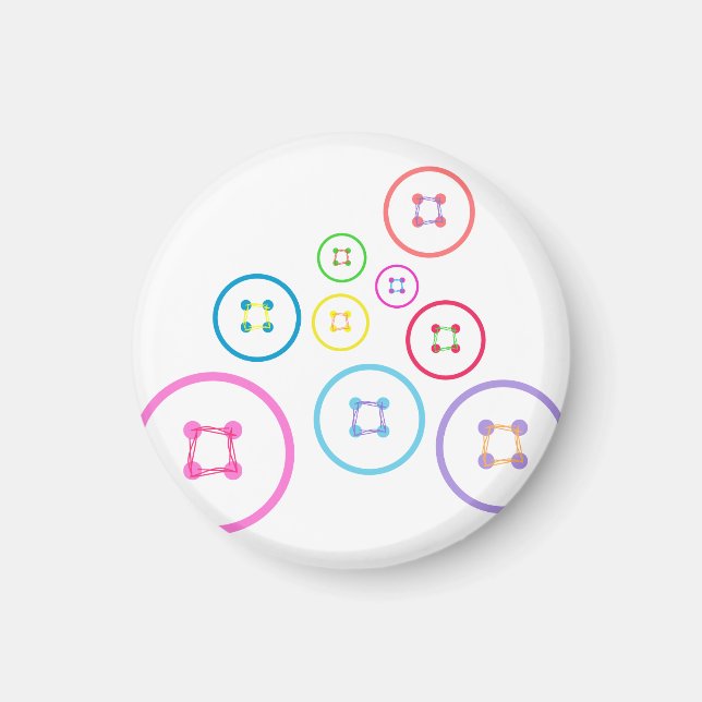 Cute as a Button Magnet (Front)