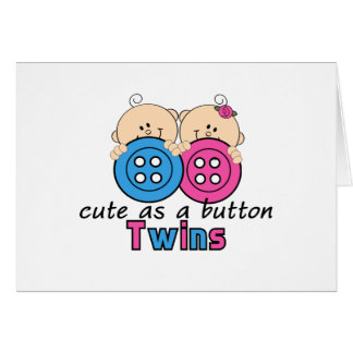 Cute As A Button Twin Girl & Boy