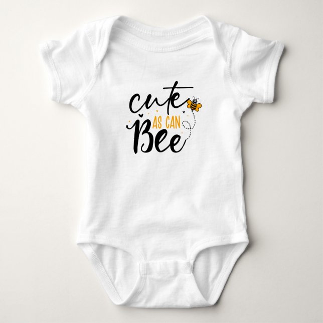 Cute As Can Be Baby Bodysuit (Front)
