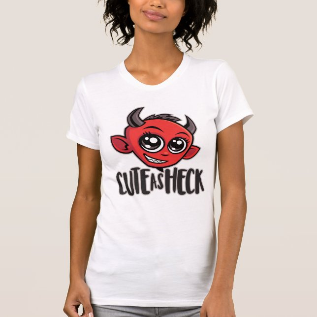 Cute as Heck Devil T-Shirt (Front)