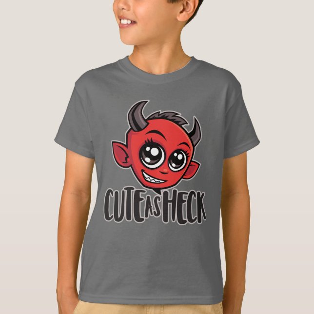 Cute as Heck Devil T-Shirt (Front)