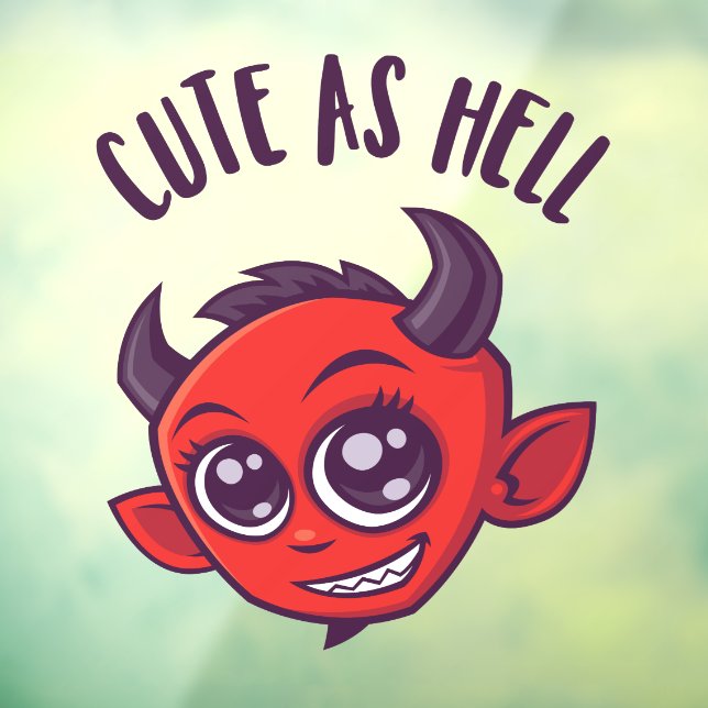 Cute as Hell Devil with Dark Text (Sheet 3)