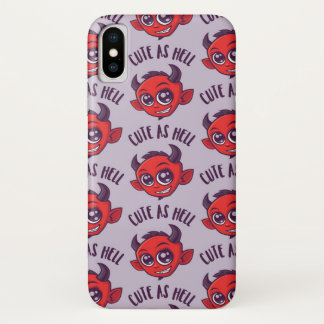 Cute as Hell Devil with Dark Text Case-Mate iPhone Case