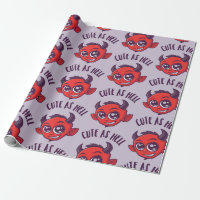 Cute as Hell Devil with Dark Text