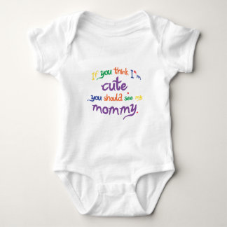 Cute as Mummy Baby Bodysuit