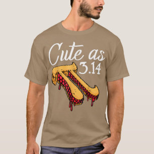 Cute As Pi Pizza Funny Mathletics Birthday Pi Pizz T-Shirt