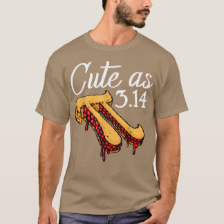 Cute As Pi Pizza Funny Mathletics Birthday Pi Pizz T-Shirt