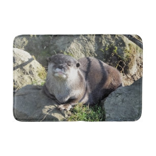 CUTE ASIAN OTTER BATH MAT