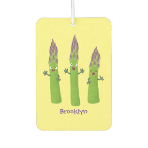 Cute asparagus singing vegetable trio cartoon car air freshener