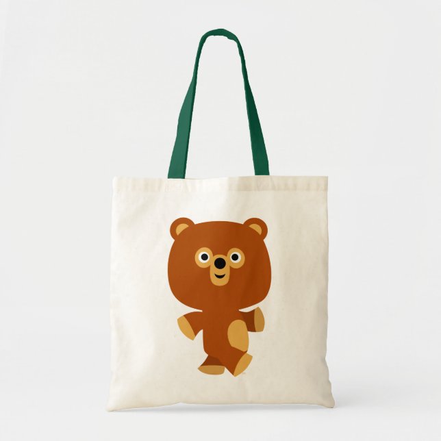 Cute Assertive Cartoon Bear Bag (Front)