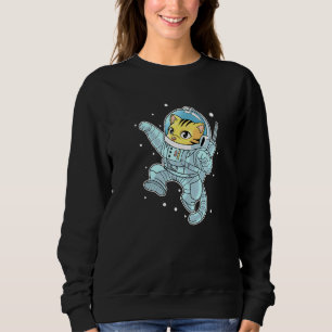 Cute Astro Cat Spaceman Kitten Space Cats Fur Univ Sweatshirt