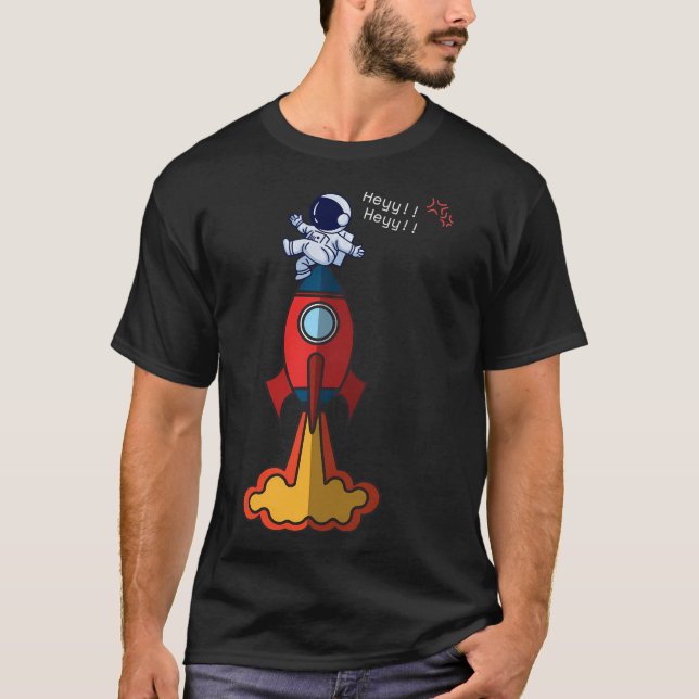 Cute Astro Rocket T-Shirt (Front)