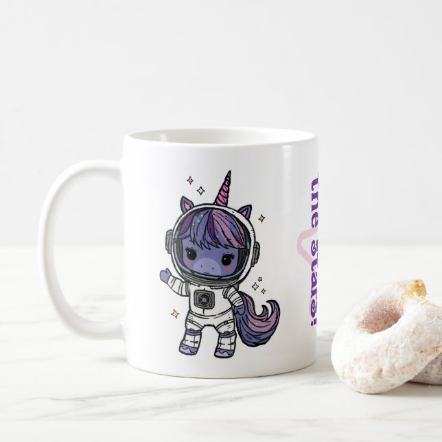 Cute Astro Unicorn Coffee Mug (With Donut)