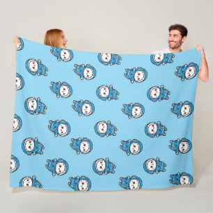 Cute Astronaut Cat Custom Photo Fleece Blanket
