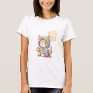 Cute astronaut cat  T-Shirt