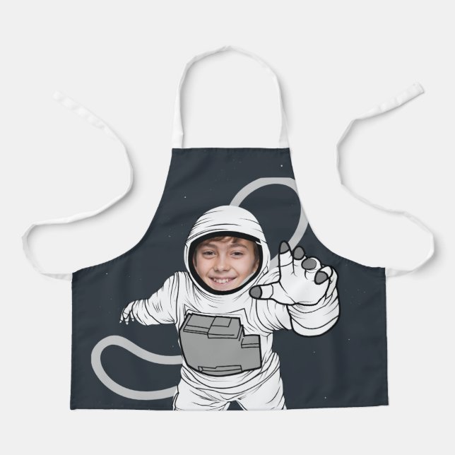 Cute Astronaut Custom Photo Apron (Front)