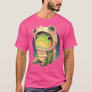 Cute Astronaut Frog Kawaii Cottagecore Aesthetic T-Shirt
